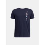 Under Armour Siyah Erkek Çocuk Baskılı T-Shirt 1390010-410-UA B Portal Logo Ss