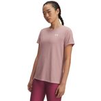 Under Armour Tech Rib SSC Kadın T-Shirt Tourmaline Pink / / White LG