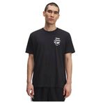 Under Armour UA 60/40S SPORTS WM SS Erkek T-Shirt Black / / White LG