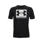 Under Armour UA ABC CAMO BOXED LOGO SS Erkek T-Shirt Black / / White SM