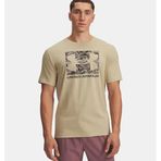 Under Armour UA ABC CAMO BOXED LOGO SS Erkek T-Shirt Field Khaki / / Timberwolf Taupe SM