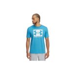 Under Armour UA ABC Camo Boxed Logo SS Erkek T-shirt, Mavi, XS