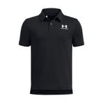 Under Armour UA B Icon Polo Erkek Çocuk Polo T-Shirt Black / / White YSM