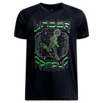 Under Armour UA B TECH GAME DAY SS Erkek Çocuk T-Shirt Black / / Cyber Green YSM