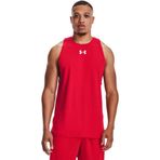 Under Armour UA BASELINE COTTON TANK Erkek Atlet, Red / White / White, M