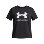 Under Armour UA BIG LOGO SS Kız Çocuk T-Shirt Black / / White YSM