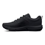 Under Armour UA Charged Assert 10 Erkek Koşu Ayakkabısı, Black / Black / Black, 40.5