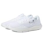 Under Armour UA Charged Pursuit 3 Erkek Koşu Ayakkabısı, White / White / Metallic Silver, 41 EU