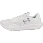 Under Armour UA Charged Pursuit 3 Erkek Koşu Ayakkabısı, White / White / Metallic Silver, 43 EU