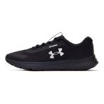 Under Armour UA Charged Rogue 3 Storm Erkek Koşu Ayakkabısı, Black / Black / Metallic Silver, 40