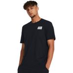 Under Armour UA Color Block Logo LC Bisiklet Yaka Oversize T-Shirt, XS, 5003122378, Siyah, Erkek