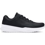 Under Armour UA Edge LTHR Erkek Sportstyle Ayakkabı Black/Black/White 40.5