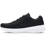 Under Armour UA Edge LTHR Erkek Sportstyle Ayakkabı Black/Black/White 45.5