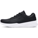 Under Armour UA Edge LTHR Erkek Sportstyle Ayakkabı Black/Black/White 46