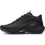 Under Armour UA GS Lockdown 7 Erkek Çocuk Basketbol Ayakkabısı Black/Black/Metallic Silver 36