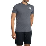 Under Armour UA Heatgear Fitted SS Erkek T-Shirt Castlerock / / White L