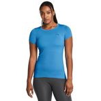 Under Armour UA HG Armour SS Kadın Tişört, Viral Blue - Black, S