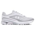 Under Armour UA HOVR Apparition RTRFTR TC Unisex Yetişkin Sportstyle Ayakkabı White/Metallic Silver/Halo Gray 38