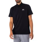 Under Armour UA Icon Polo Erkek Polo Tişört, Siyah, LG