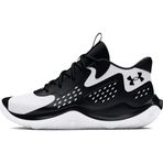 Under Armour Ua Jet '23 Erkek Basketbol Ayakkabısı, (006) Siyah/Beyaz/Siyah, 12 Women/10.5 Men