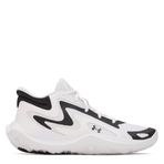 Under Armour UA JET 25 Unisex Yetişkin Basketbol Ayakkabısı White/Black/Black 42.5