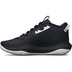 Under Armour UA Lockdown 6 Unisex Yetişkin Basketbol Ayakkabısı, Black/Black/Metallic Gold, 44 EU