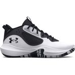 Under Armour UA Lockdown 6 White Jet Gray Black Erkek Basketbol Ayakkabısı