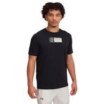 Under Armour UA M 60/40s Hoops SS Erkek T-shirt, Siyah, S
