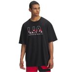 Under Armour UA M HWT Hoops Branded SS Erkek T-Shirt Black / / White MD