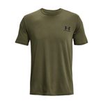 Under Armour UA M SPORTSTYLE LC SS Erkek T-Shirt Marine OD Green/Black/Black XS
