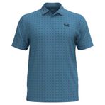 Under Armour UA Matchplay Printed Polo Erkek Polo T-shirt, Mavi, L