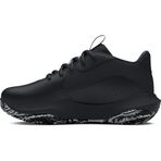 Under Armour UA PS Lockdown 7 Erkek Çocuk Basketbol Ayakkabısı Black/Black/Metallic Silver 28