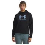Under Armour UA Rival Flc Shimmer Hdy Kadın Sweatshirt Black / / Iridescent LG