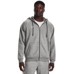 Under Armour UA Rival Fleece FZ Hoodie Erkek Ceket Castlerock Light Heather / / White LG