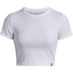 Under Armour UA Rival Rib Baby Tee Kadın T-Shirt White / / White SM