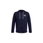 Under Armour UA Rival Terry LC FZ Erkek Ceket Midnight Navy / / Onyx White MD