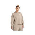 Under Armour UA Rival Terry OS Hoodie Kadın Kapüşonlu Sweatshirt, Timberwolf Taupe Beyaz, MD