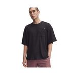Under Armour Ua Rival Waffle Crew Erkek Günlük Tişört 1383106-001 Siyah
