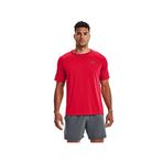 Under Armour UA Tech 2.0 SS Tee Erkek Tişört, Kırmızı / Grafit, S