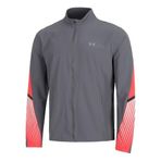 Under Armour UA Velociti Storm Jacket Erkek Ceket Castlerock/Racer Red/Reflective MD