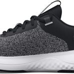 Under Armour UA W Charged Revitalize Kadın Koşu Ayakkabısı, Black / Black / White, 38