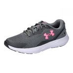 Under Armour UA W Surge 3 Pitch Gray White Cerise Kadın Ayakkabı