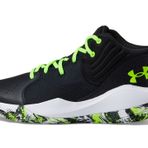 Under Armour Üniseks Yetişkin Jet '21 Basketbol Ayakkabısı, (005) Siyah/Beyaz/Limon Aşırı Gerilim, 8 Women/8 Men