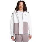 Under Armour Unstoppable Fleece HD EU Tam Fermuarlı Sweatshirt Beyaz Gri