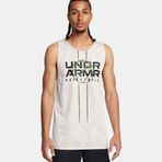 Under Armour Zone Çit Taraflı Erkek Beyaz Antrenman Atlet