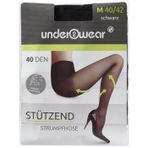Underwear 40 den Siyah 40-42 Destekli Külotlu İnce Çorap