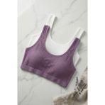 Underwear Bodyway 2'li Paket Fitilli Bralet Büstiyer Esnek Sütyen Günlük Spor Crop Top - 70 - 75 - Beyaz - Lila