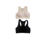 underwear bodyway 2'li Pedli Sporcu Büstiyer Beyaz-Siyah 80-85