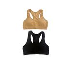 underwear bodyway 2'li Pedli Sporcu Büstiyer Ten Rengi-Siyah 80-85