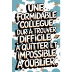 Une Formidable Collègue: Cadeau Depart Collegue De Travail Humour | Carnet De Notes Ligné A5